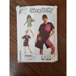 Vintage Simplicity 9562 Sewing Pattern A All Sizes Tall Shirt Shorts